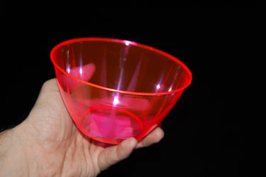 24oz Neon Blacklight Reactive Glow Party Snack Dip Bowls